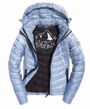 Superdry Luxe Chevron Fuji Női Kabát Szürke | UCRGX9801